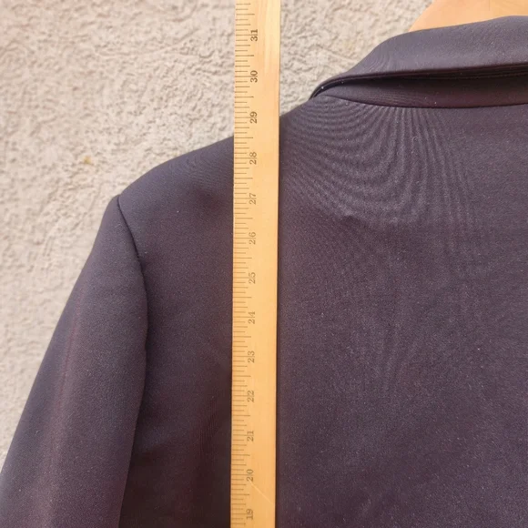 GOOD AMERICAN Women's Waisted Stretch Blazer Size 5 Extra Large Black - Picture 9 of 10